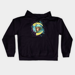 Astronaut Monkey Funny Space Art Kids Hoodie